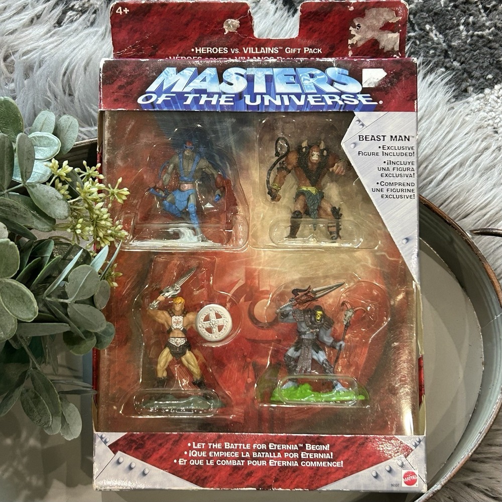 Mattel He-Man Masters Of The Universe Heroes Vs Villains 2002 Action Figures NIB